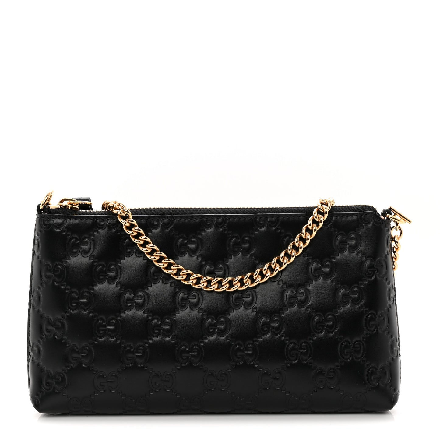 Guccissima Signature Wrist Wallet Black
