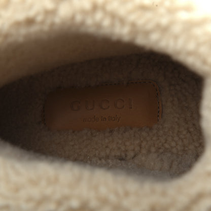 Gucci Canvas Wool Lame GG Monogram Womens Fria Horsebit Ankle Boots 36 Gardenia Silver Butterscotch 8 of 11