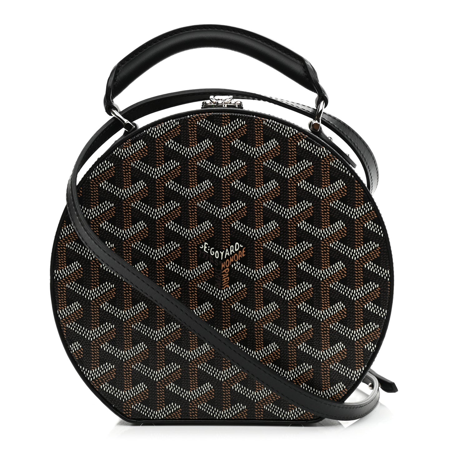 Goyardine Alto Hatbox Black