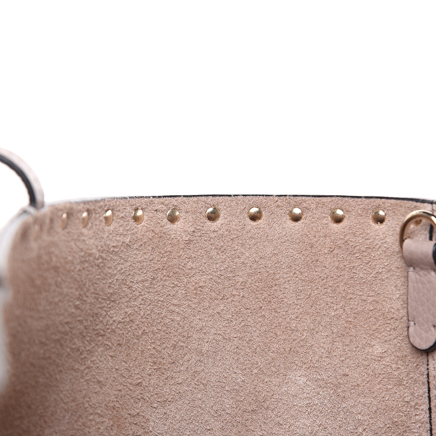 Valentino Garavani Grained Calfskin Rockstud Shoulder Tote Poudre 11 of 11