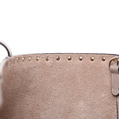 Valentino Garavani Grained Calfskin Rockstud Shoulder Tote Poudre 11 of 11