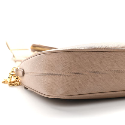 Prada Saffiano Re-Edition 2005 Shoulder Bag Cammeo Beige 6 of 7