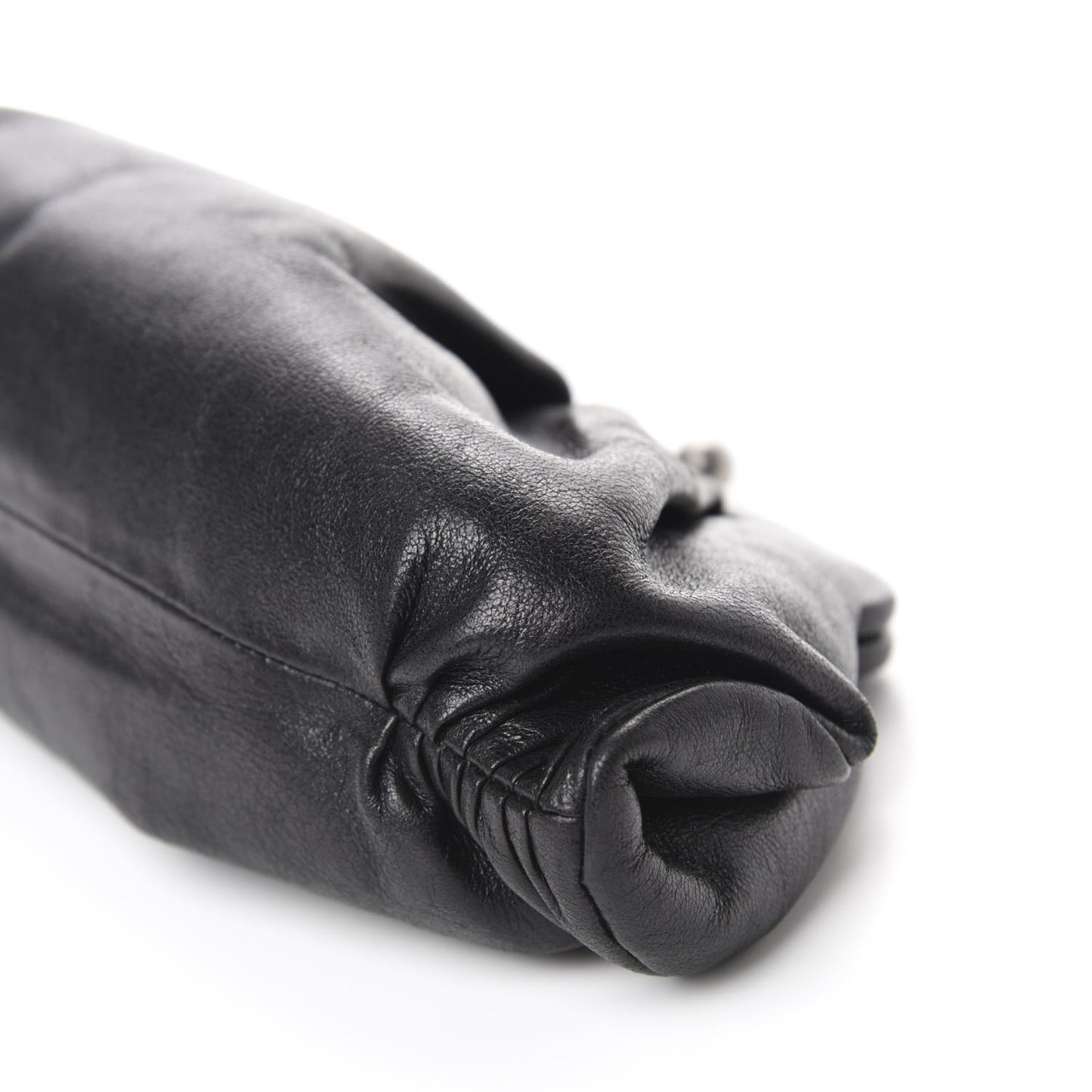 Lambskin Monte Carlo Clutch Black