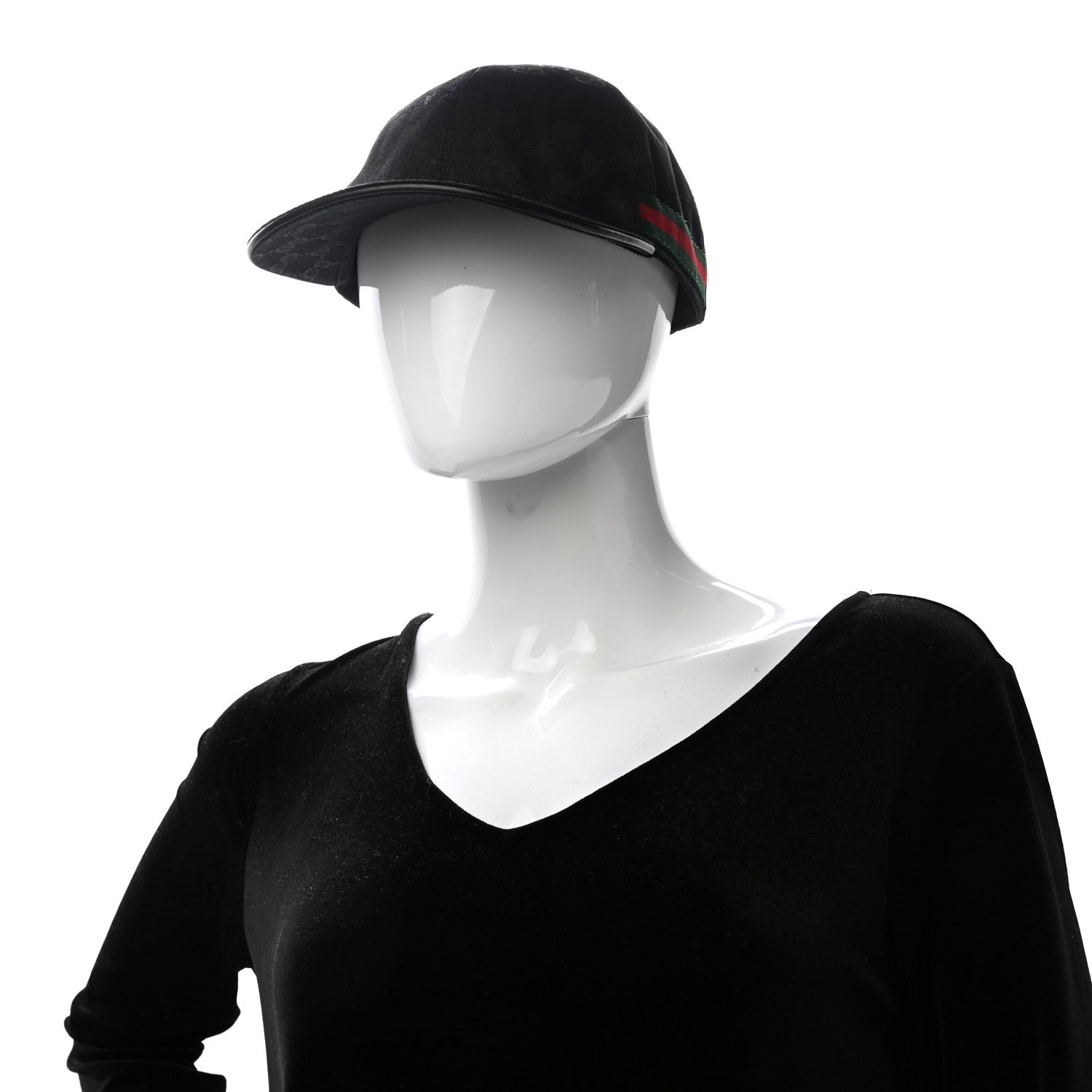 Gucci Monogram Web Baseball Hat L Black 4 of 19