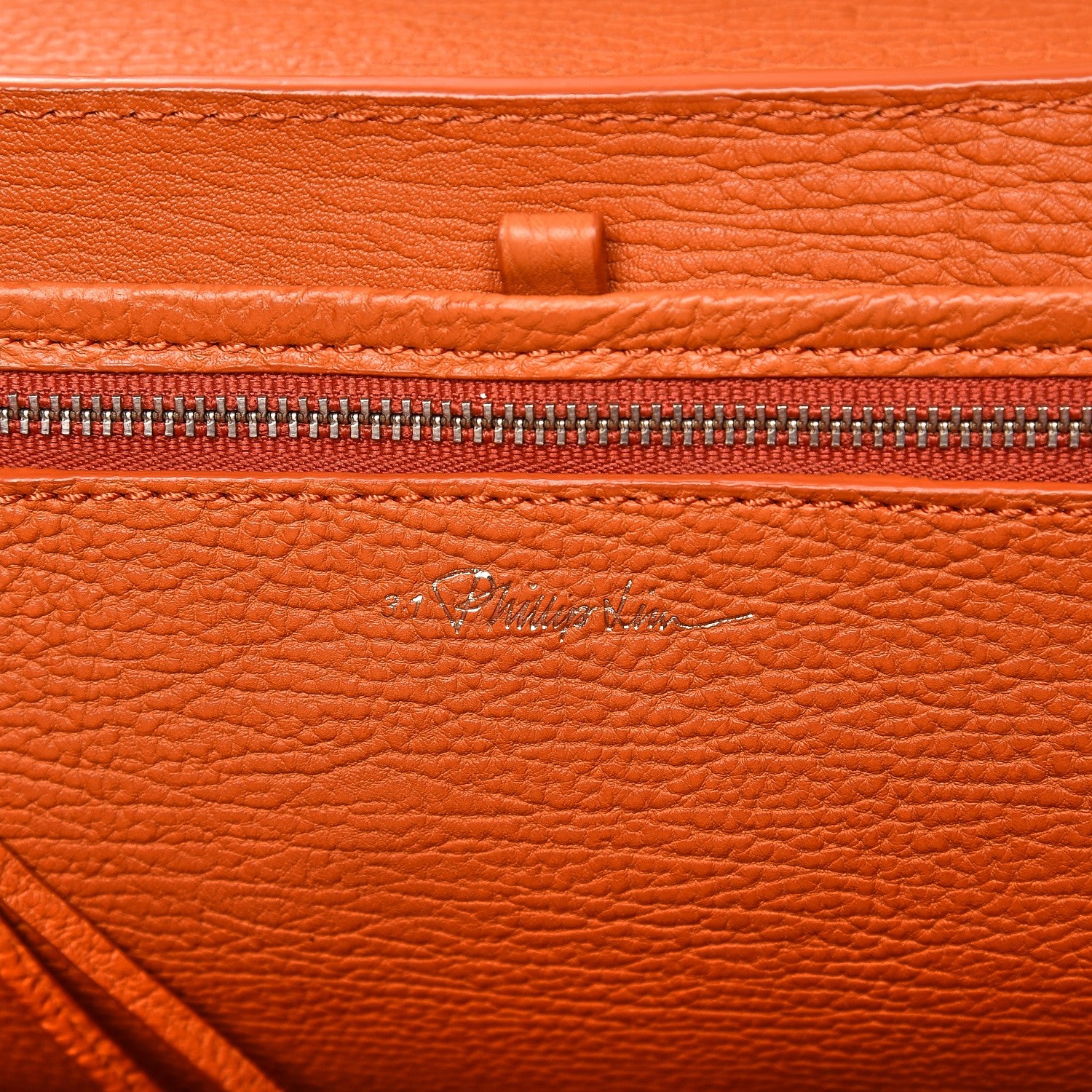 3.1 Phillip Lim 3.1 Textured Calfskin Large Pashli Satchel Mandarin 7 of 10