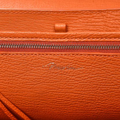 3.1 Phillip Lim 3.1 Textured Calfskin Large Pashli Satchel Mandarin 7 of 10