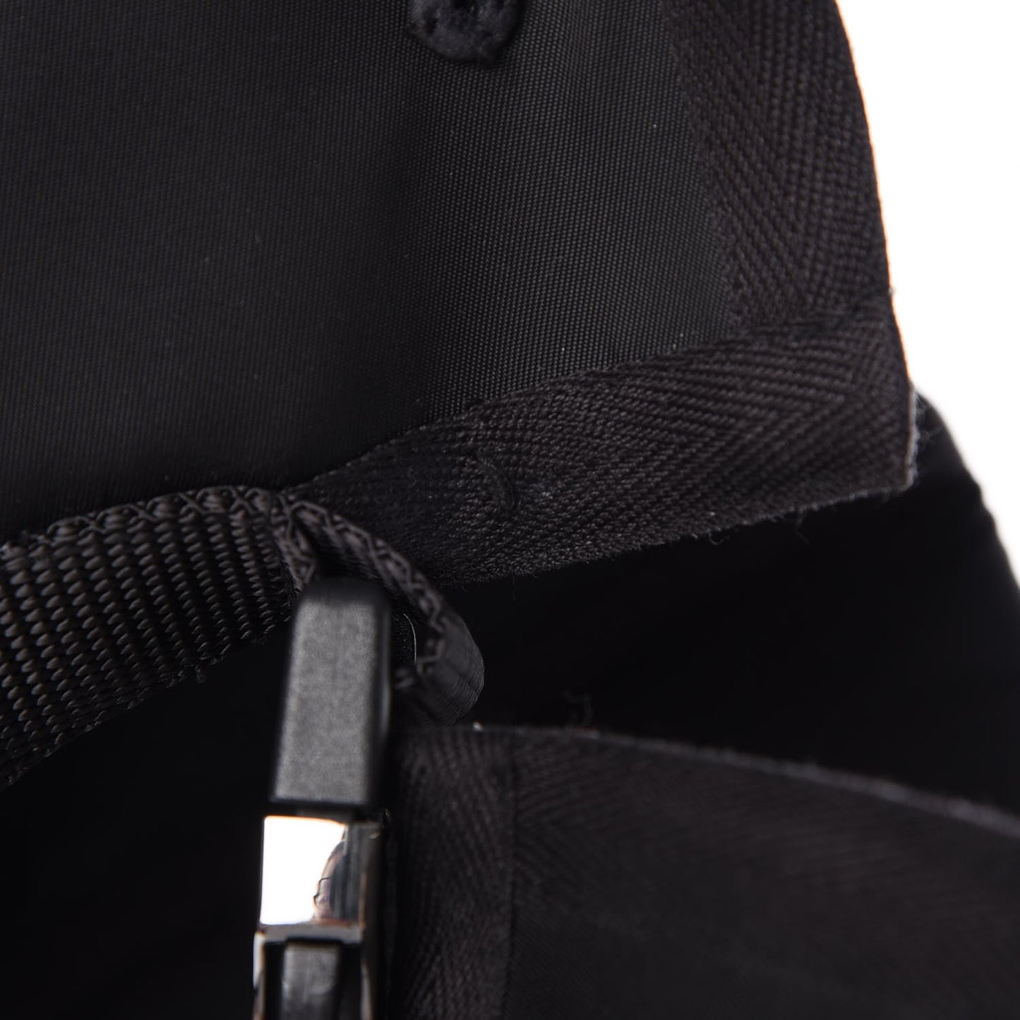 Tessuto Nylon Peplum Belt Nero Black
