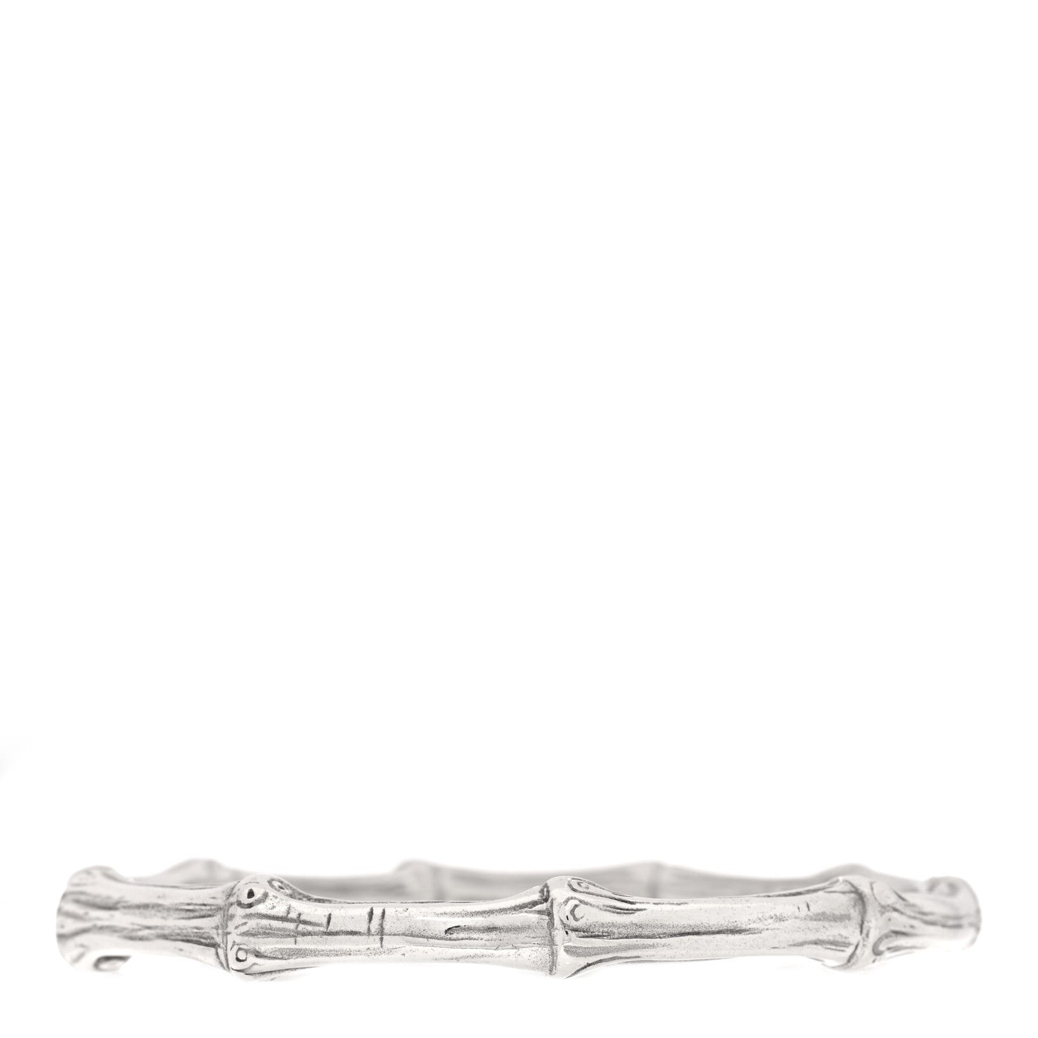 Tiffany Sterling Silver Nature Bamboo Bangle Bracelet 2 of 3
