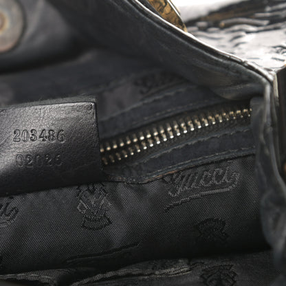 Gucci Patent Small Hysteria Tote Black 7 of 11