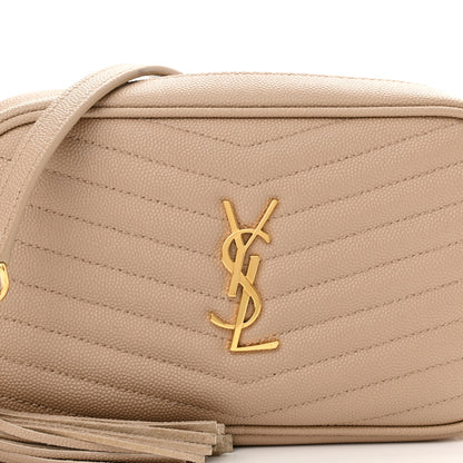 Saint Laurent Grain De Poudre Matelasse Monogram Mini Lou Camera Bag New Powder 7 of 10