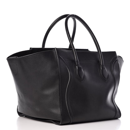 Celine Supple Calfskin Medium Phantom Luggage Black 3 of 23
