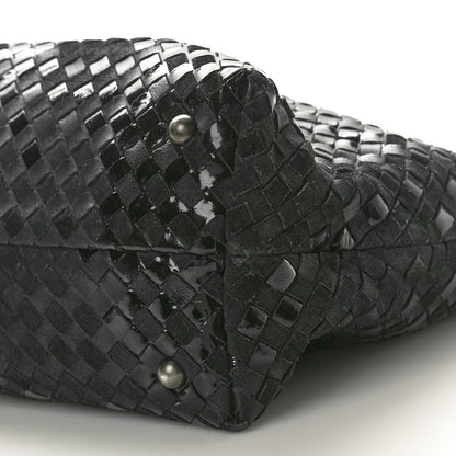 Bottega Veneta Intrecciato Rugiada Vintaga Medium Shopper Black 10 of 11