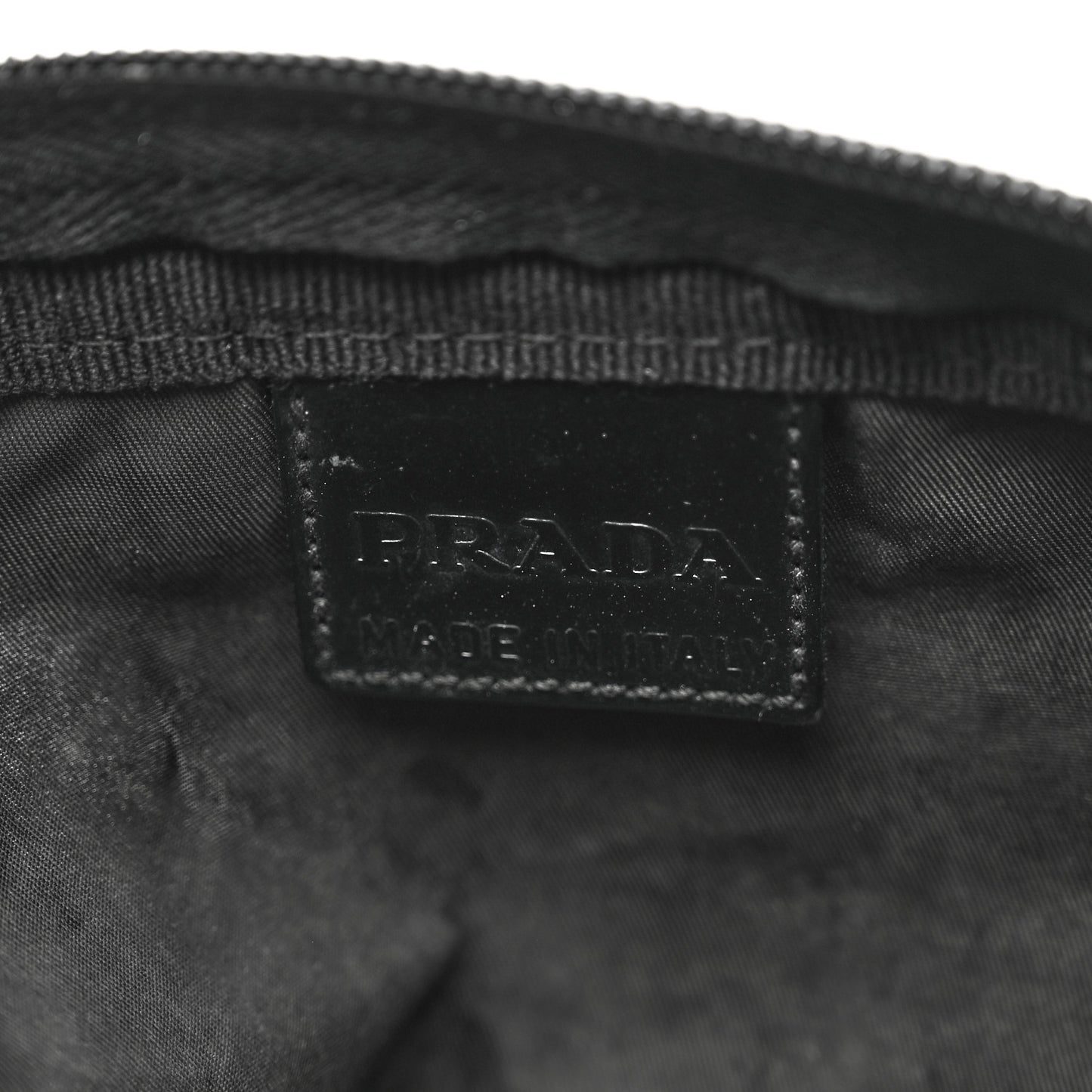 Tessuto Nylon Saffiano Pouch Black
