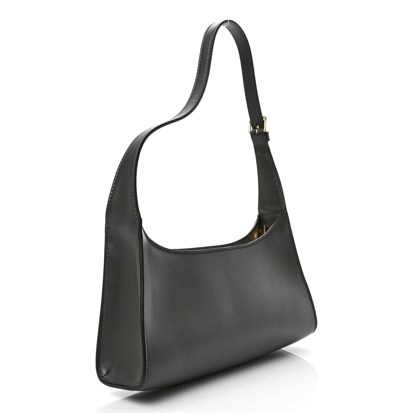 Smooth Calfskin Cuir Triomphe Shoulder Bag Dark Army