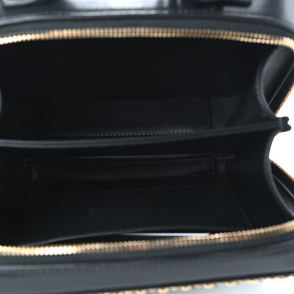 Chanel Goatskin Quilted Small CC Filigree Vanity Case Black 4 of 8