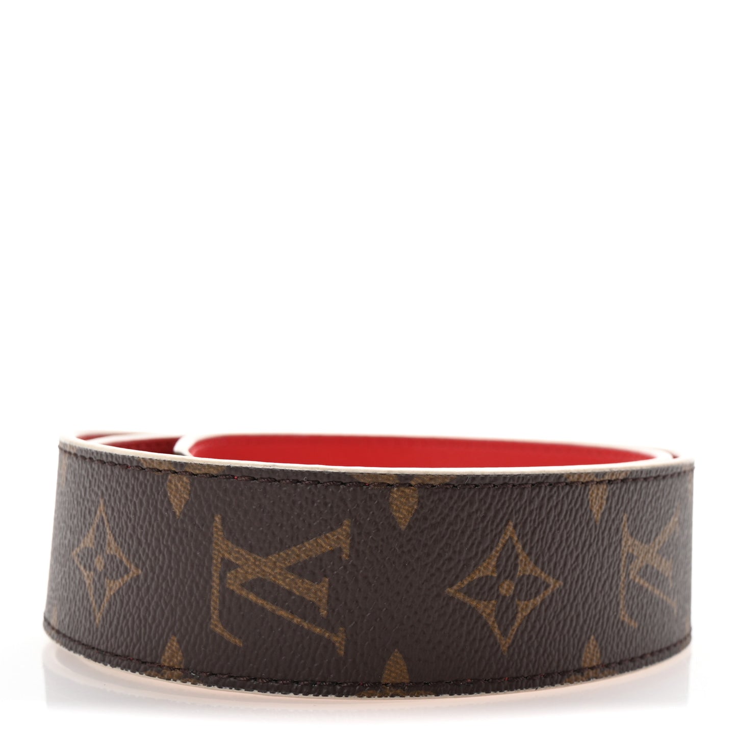 Monogram Bandouliere Shoulder Strap Red