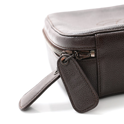 Chanel Grained Calfskin Timeless CC Vanity Case Dark Brown 12 of 12
