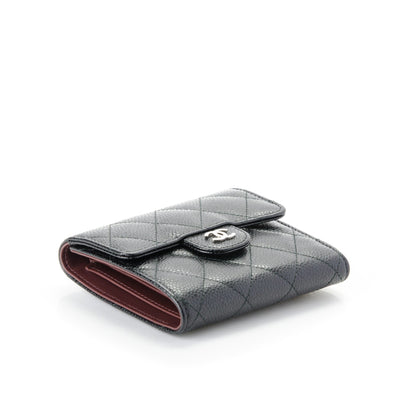 Chanel Caviar Quilted Compact Flap Wallet Black 4 of 8