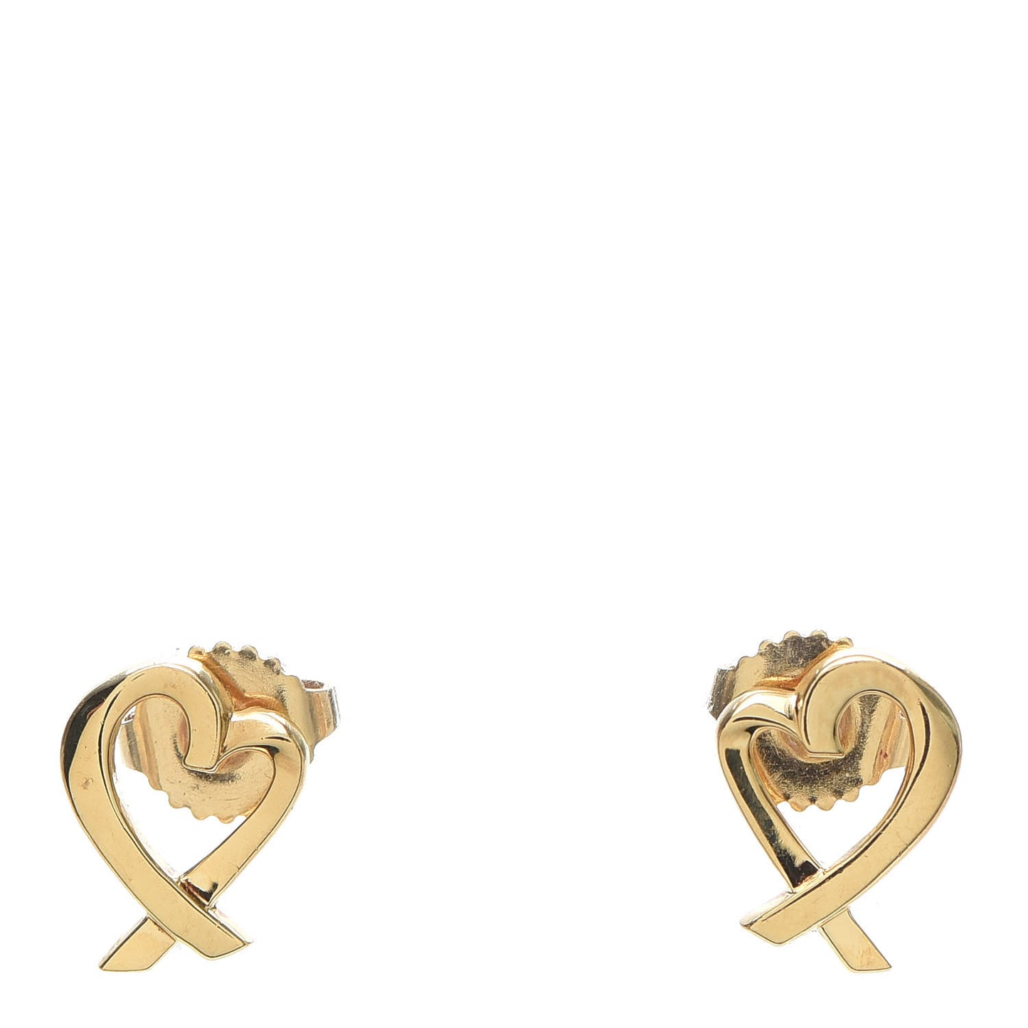 18K Yellow Gold Mini Paloma Picasso Loving Heart Earrings