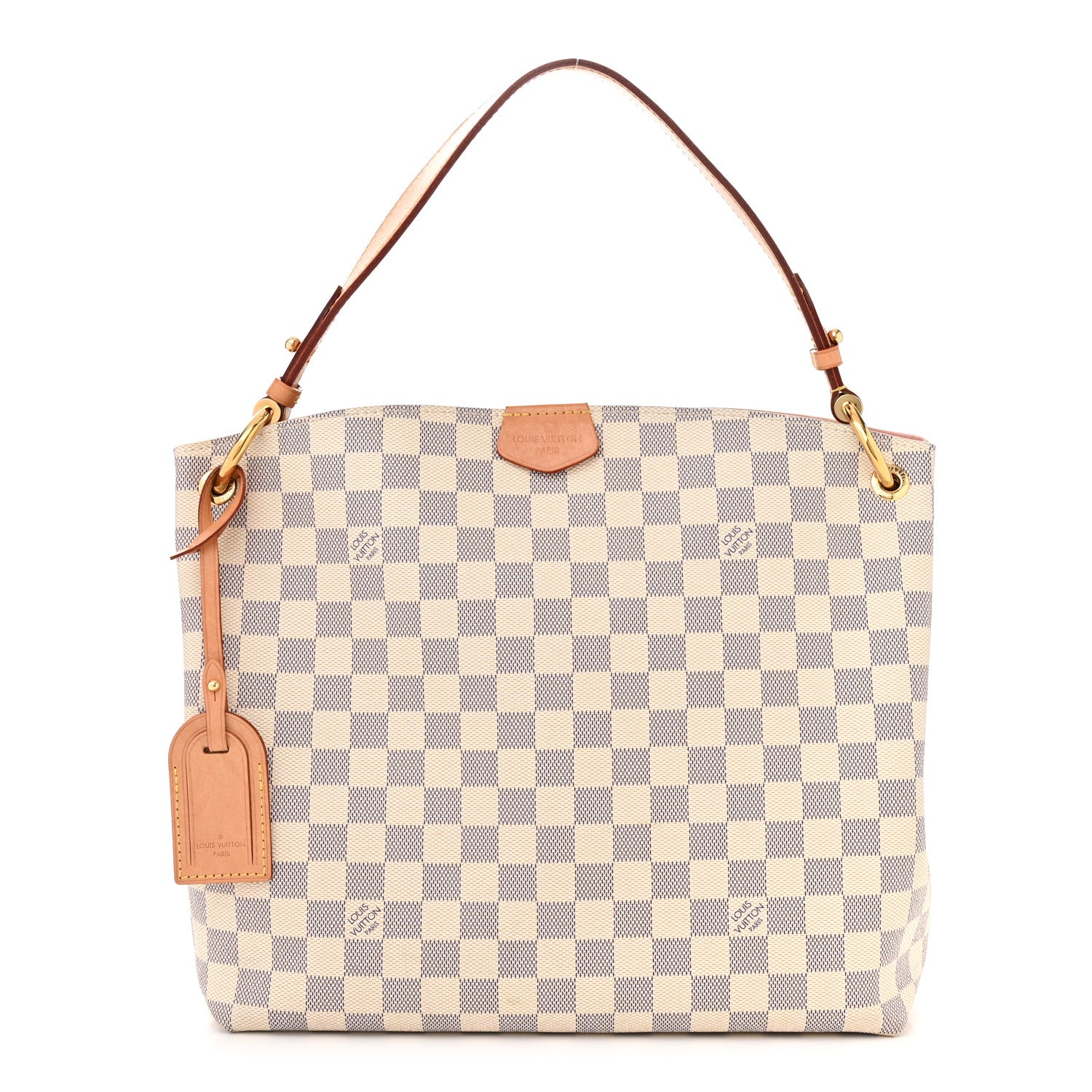 Louis Vuitton Damier Azur Graceful PM Rose Ballerine 1 of 11