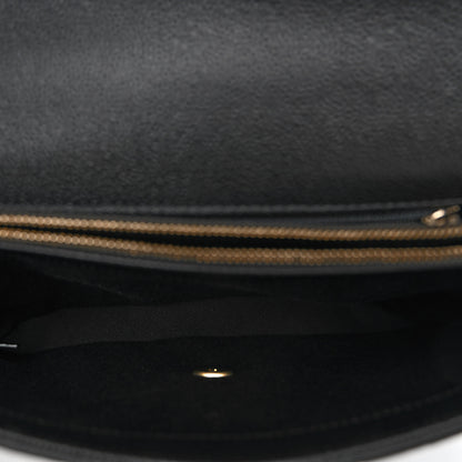Chanel Grained Calfskin Small Stitched Flap Black 5 of 10