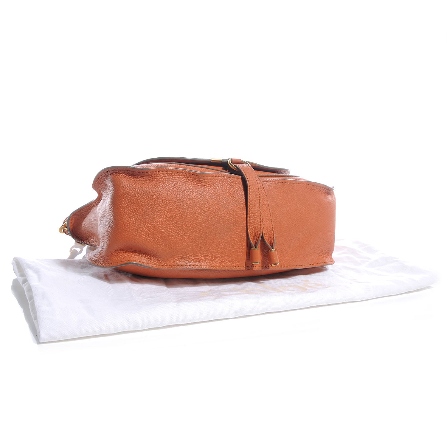 Chloe Calfskin Medium Marcie Satchel Suntan 4 of 7