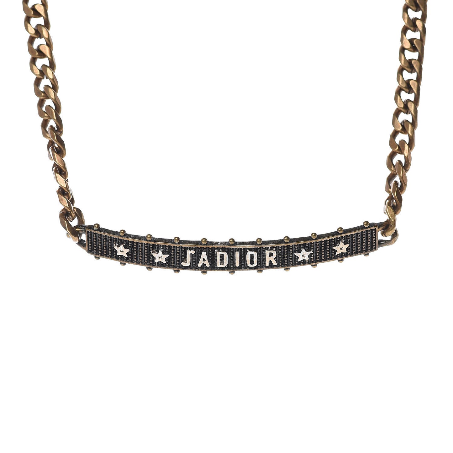 Metal J'Adior Choker Necklace Aged Gold