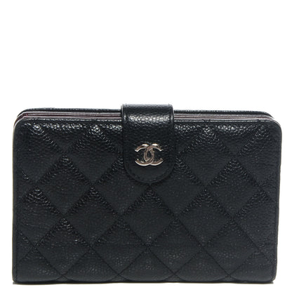 Chanel Caviar Quilted Large Zip Wallet Black 1 of 8