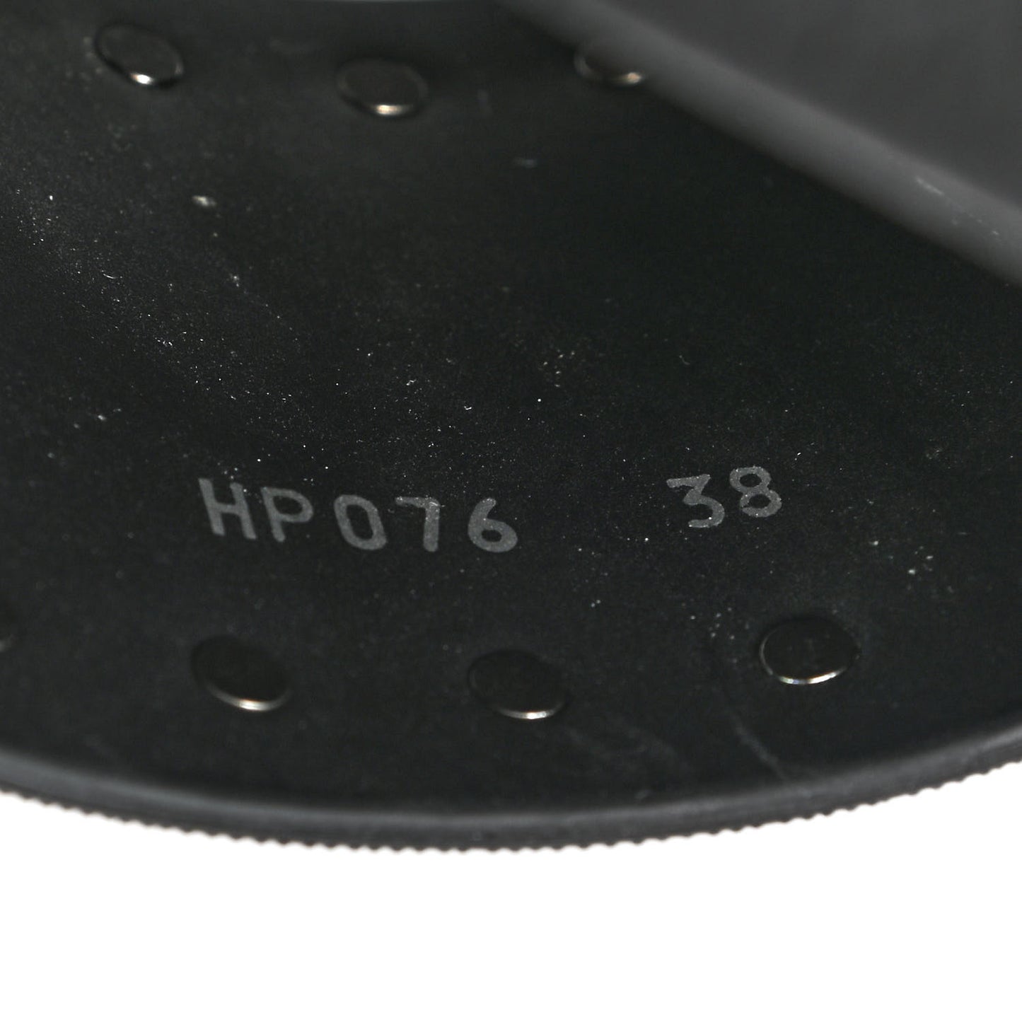 Rubber Rockstud Slide Sandals 38 Black