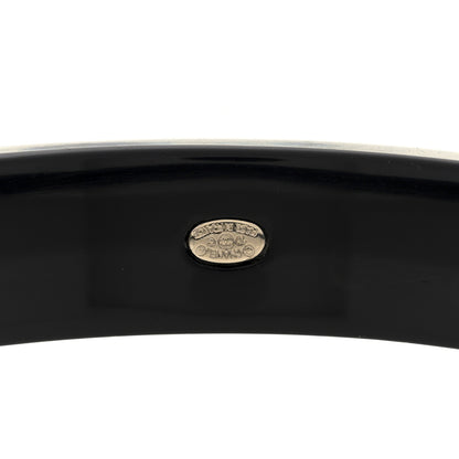 Chanel Resin Pearl CC Bangle Bracelet Black 4 of 4