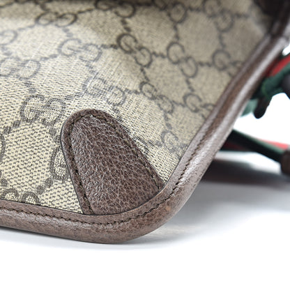 Gucci GG Supreme Monogram Neo Vintage Web Belt Bag Brown 10 of 11