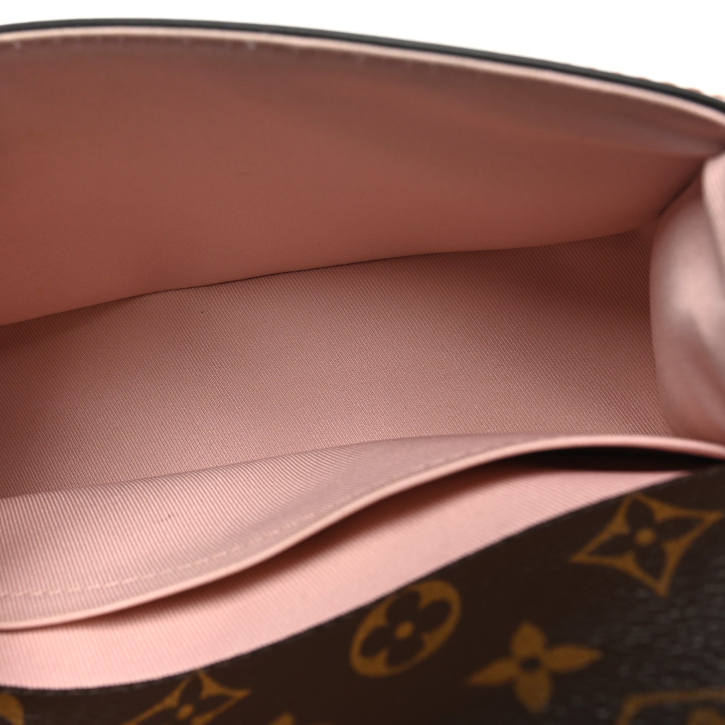 Patent Calfskin Monogram Cherrywood BB Rose Ballerine