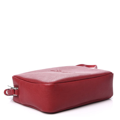 Saint Laurent Lambskin Monogram Small Lou Camera Bag Lipstick Red 4 of 9