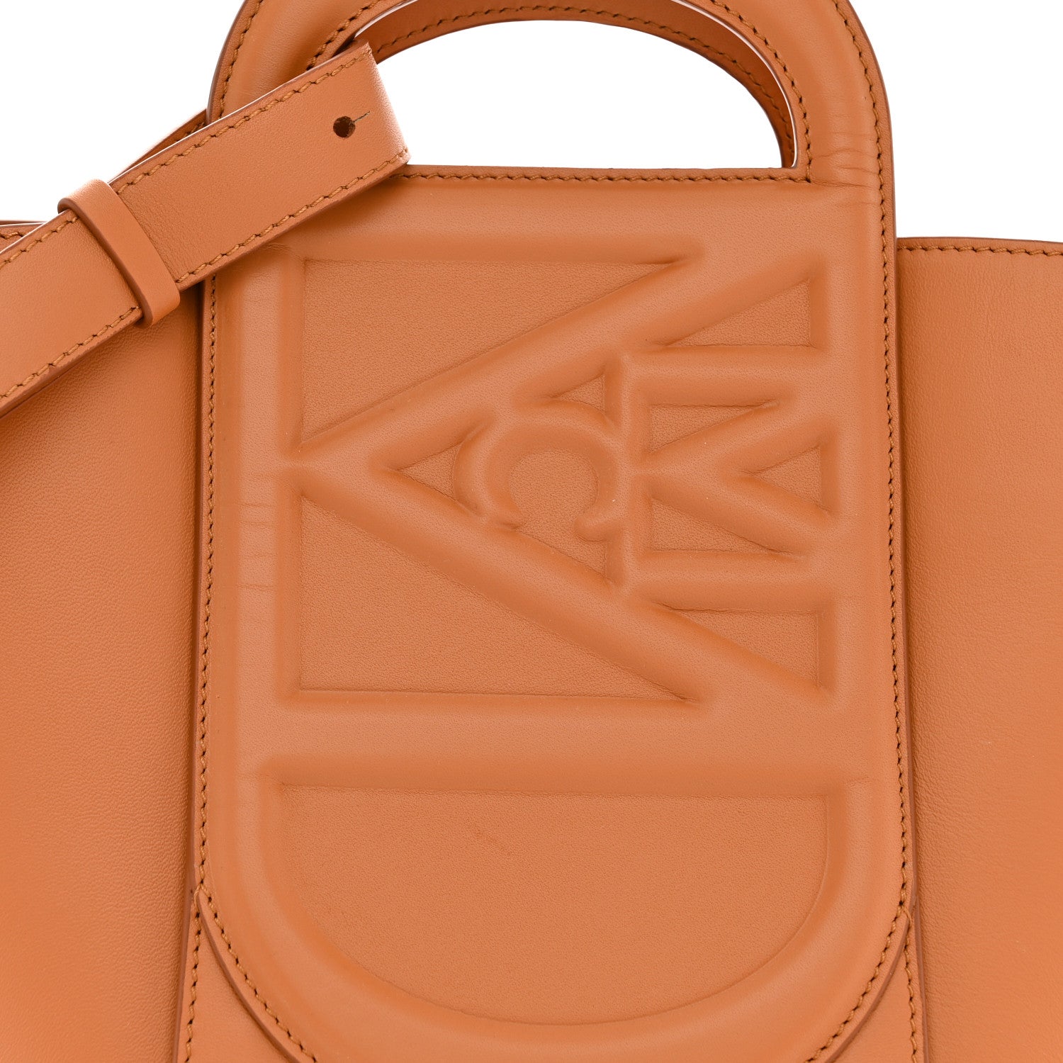 MCM Calfskin Mode Large Travia Tote Cognac 8 of 10
