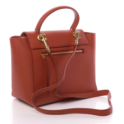 Celine Grained Calfskin Micro Belt Bag Fox Red 3 of 10