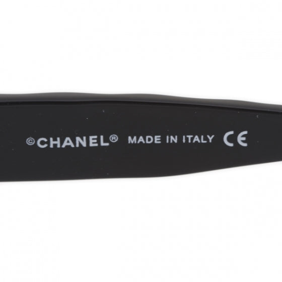 Chanel Leather Quilted CC Sunglasses Black 5124 6 of 10