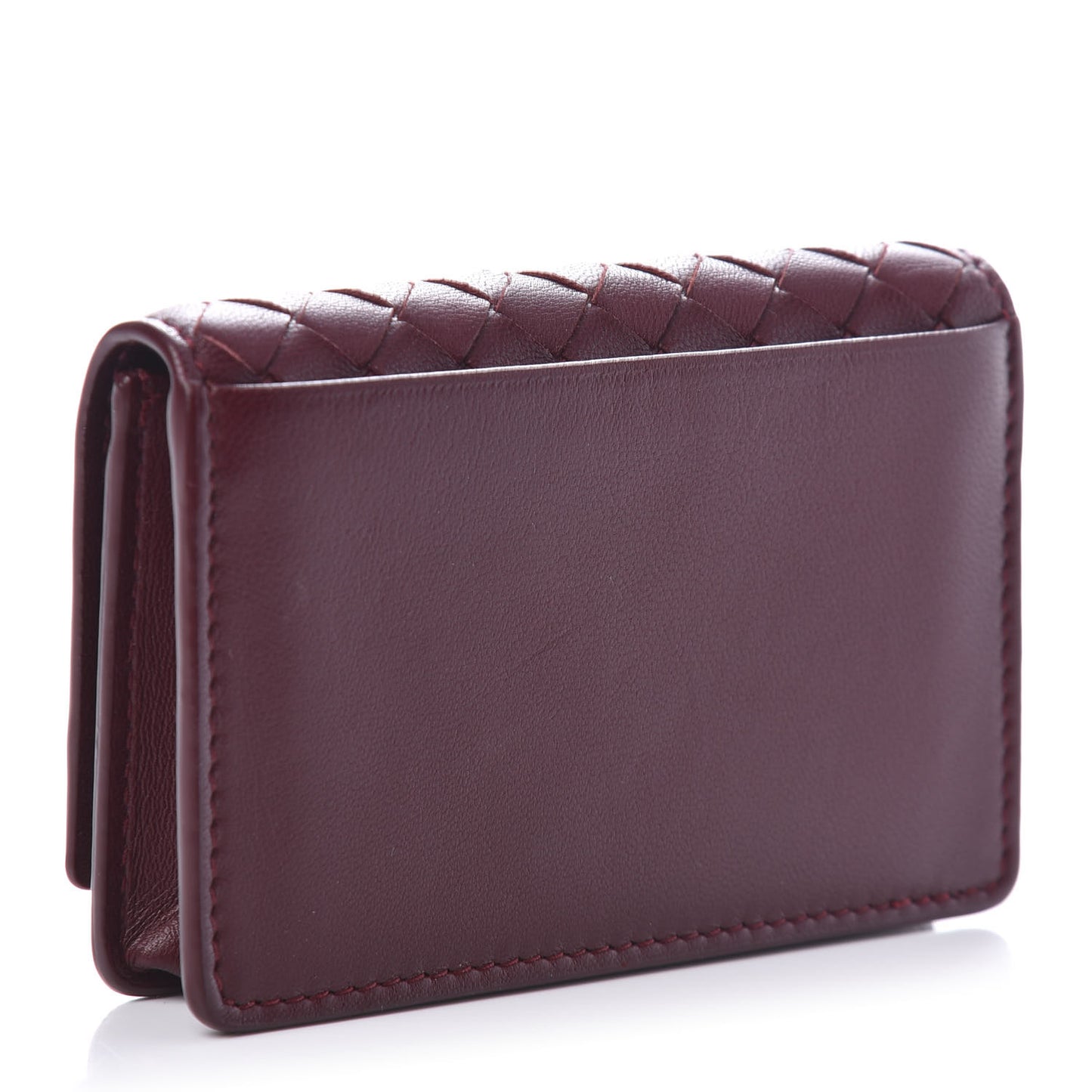 Nappa Intrecciato Card Holder Gigolo Red