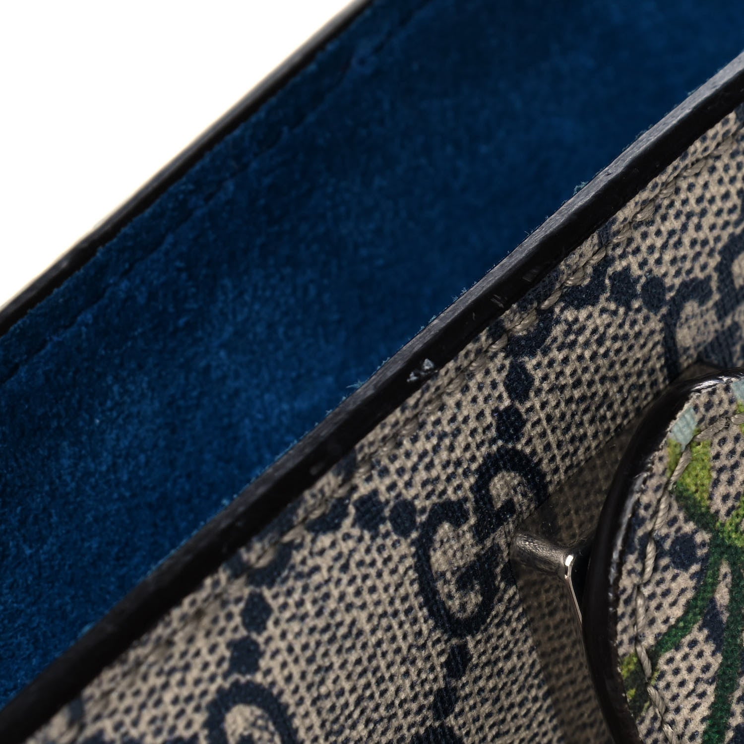 Gucci GG Supreme Monogram Blooms Mini Dionysus Shoulder Bag Beige Navy Vintage Blue 13 of 13