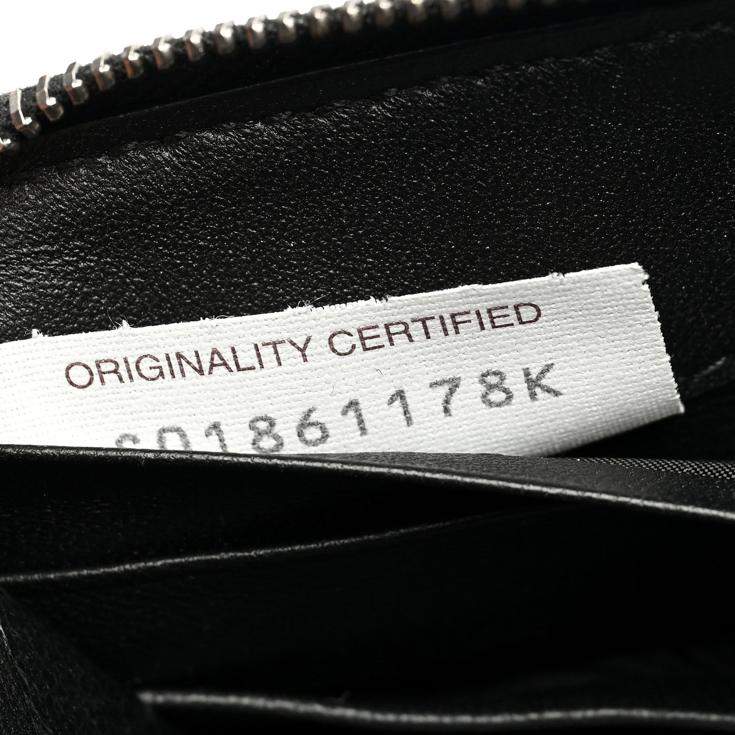 Nappa Intrecciato Paint Splatter Print Zip Around Wallet Black