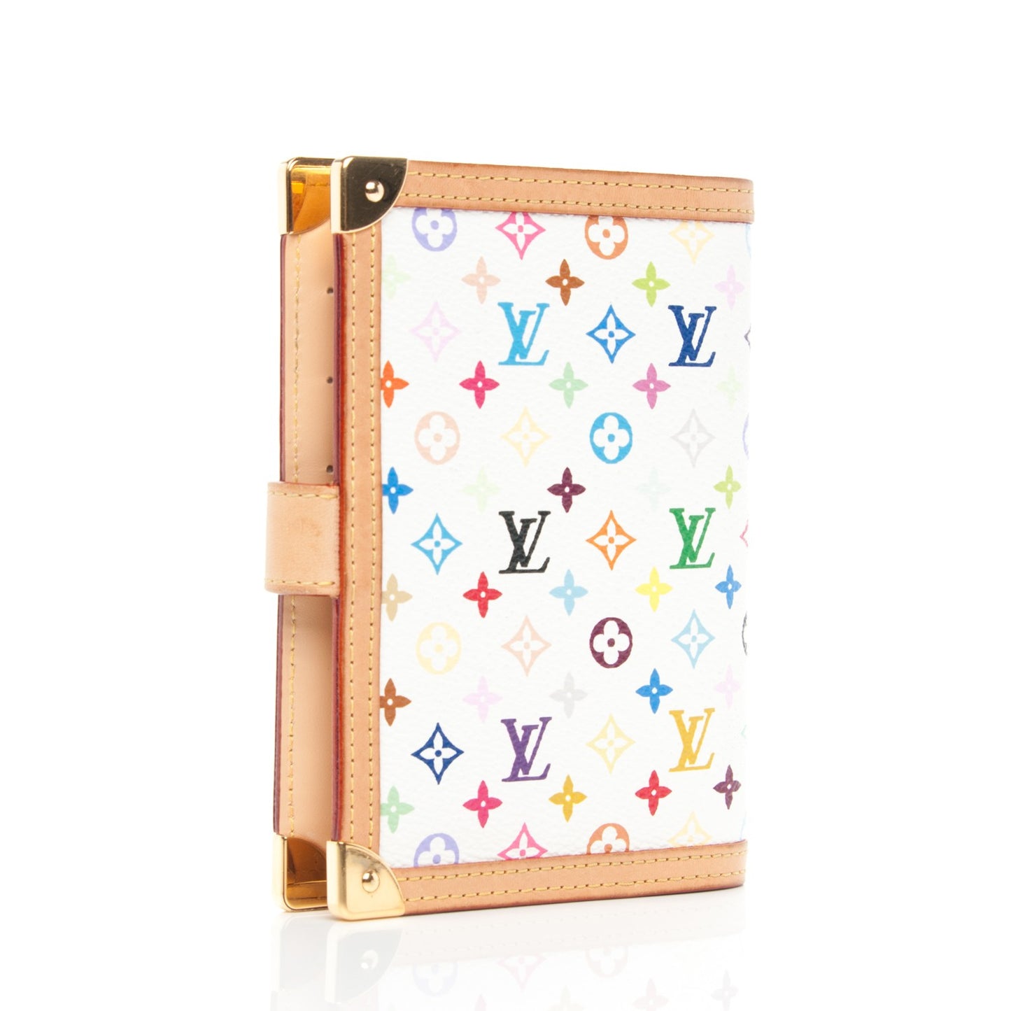 Monogram Multicolor Small Ring Agenda Cover White