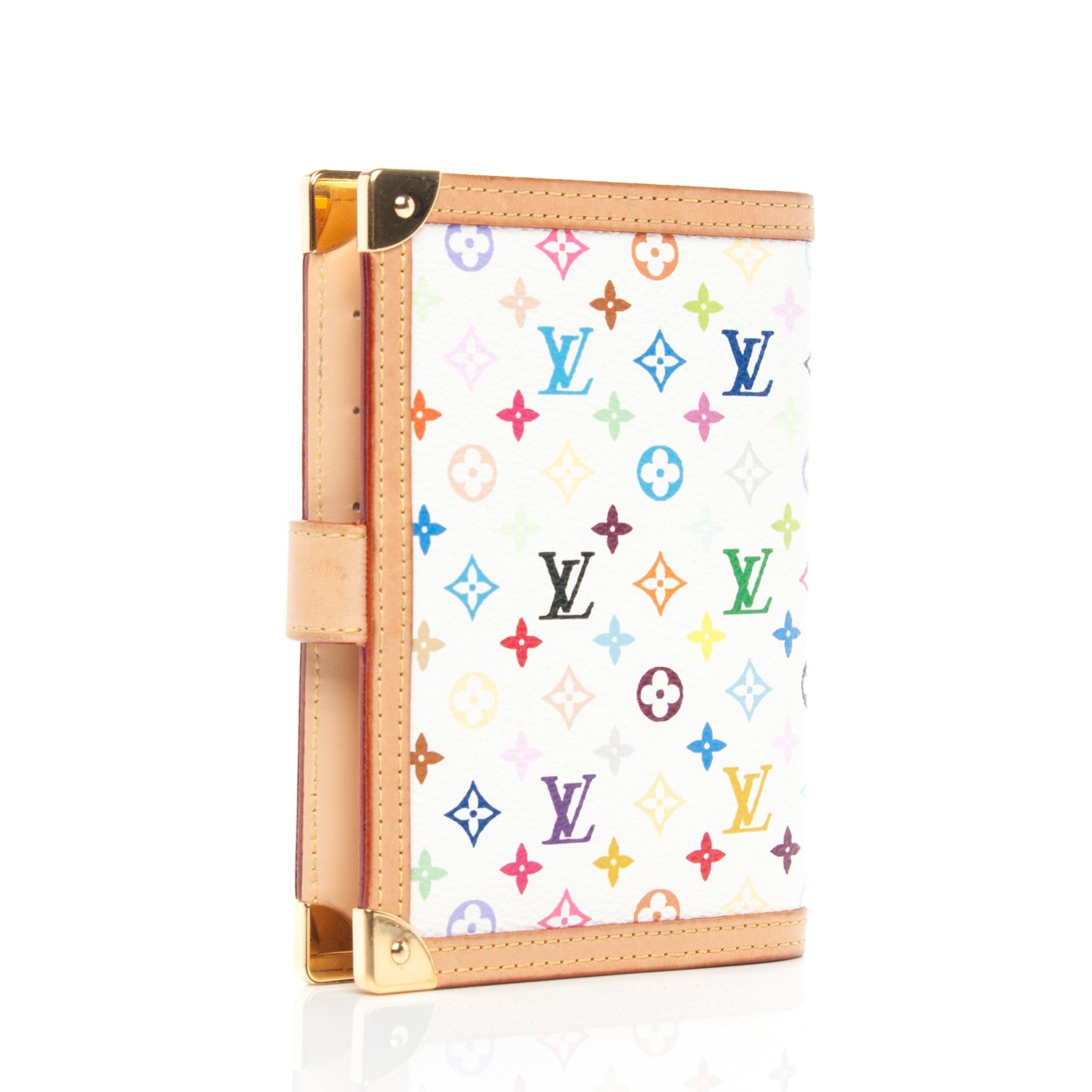 Louis Vuitton Monogram Multicolor Small Ring Agenda Cover White 3 of 7