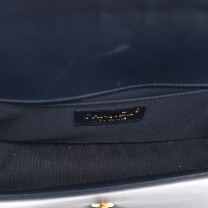 Chanel Lambskin Quilted Medium Boy Flap Dark Navy Navy 9 of 19