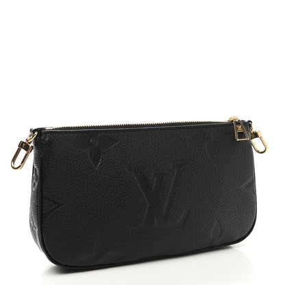 Louis Vuitton Empreinte Monogram Giant Multi Pochette Accessories Mini Pochette Black 3 of 8