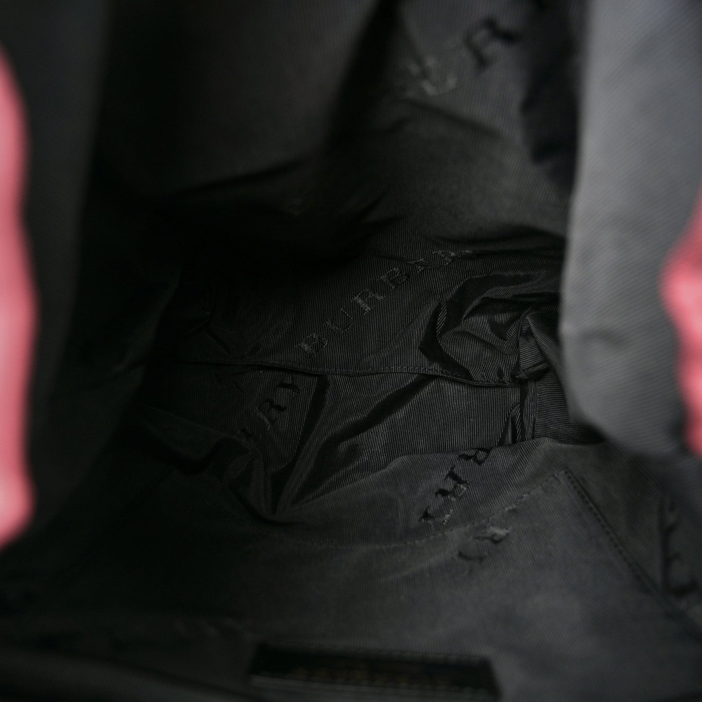 Nylon Medium Rucksack Backpack Burgundy Red