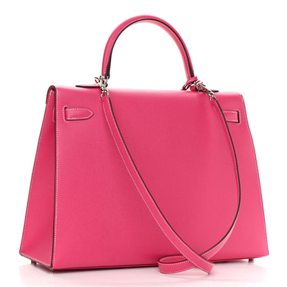 Hermes Epsom Kelly Sellier 32 Rose Tyrien 3 of 12