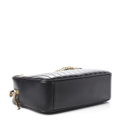 Saint Laurent Calfskin Matelasse Joan Camera Bag Black 4 of 9