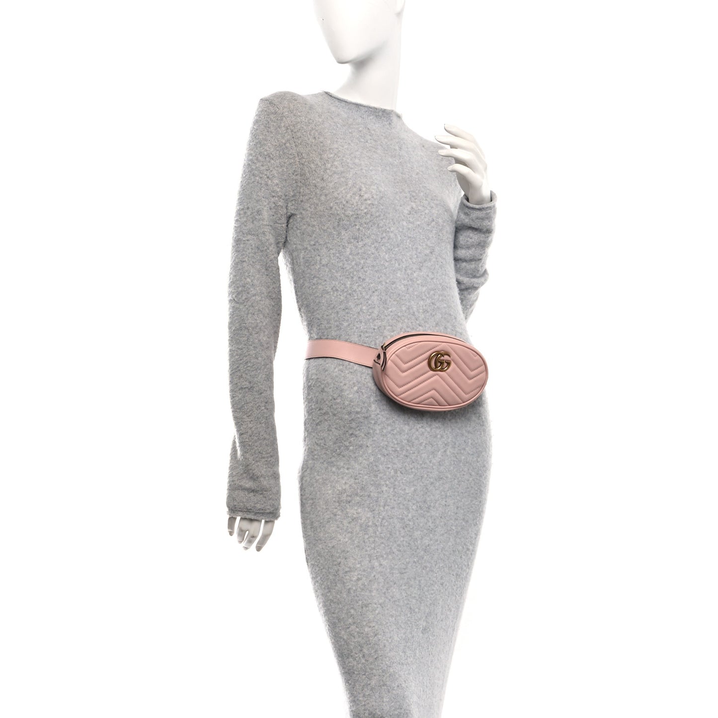 Calfskin Matelasse GG Marmont Belt Bag 95 38 Perfect Pink