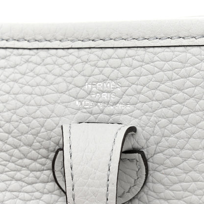 Hermes Taurillon Clemence Amazone Evelyne TPM Bleu Pale Etain 6 of 10