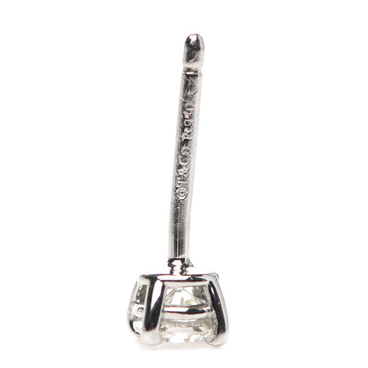 Tiffany Platinum Diamond .32ctw Solitaire Earrings 4 of 5