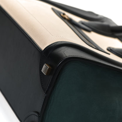 Celine Smooth Drummed Calfskin Micro Tri-Color Luggage Teal 11 of 12